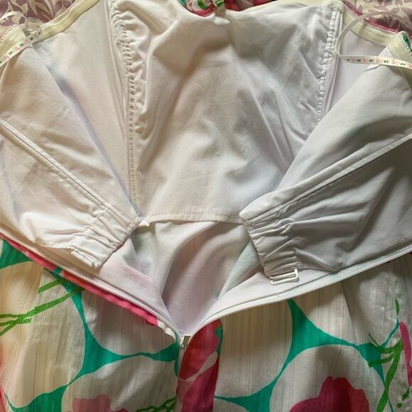 Lilly Pulitzer Betsey Had Me A Blast Strapless Dress Floral Beaded Halter SZ 4 6 - Picture 4 of 14